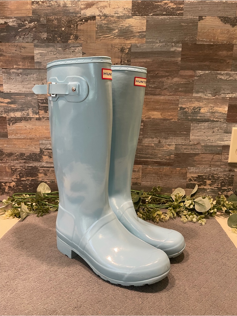 Hunter Original Tall Gloss Rain Boots Size 11 Women's